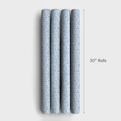 Blue Blossoms - Wrapping Paper - Aspen & Arlo