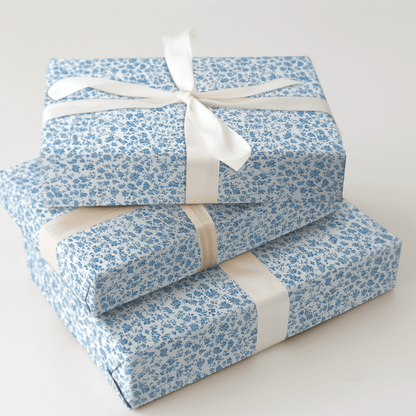 Blue Blossoms - Wrapping Paper - Aspen & Arlo
