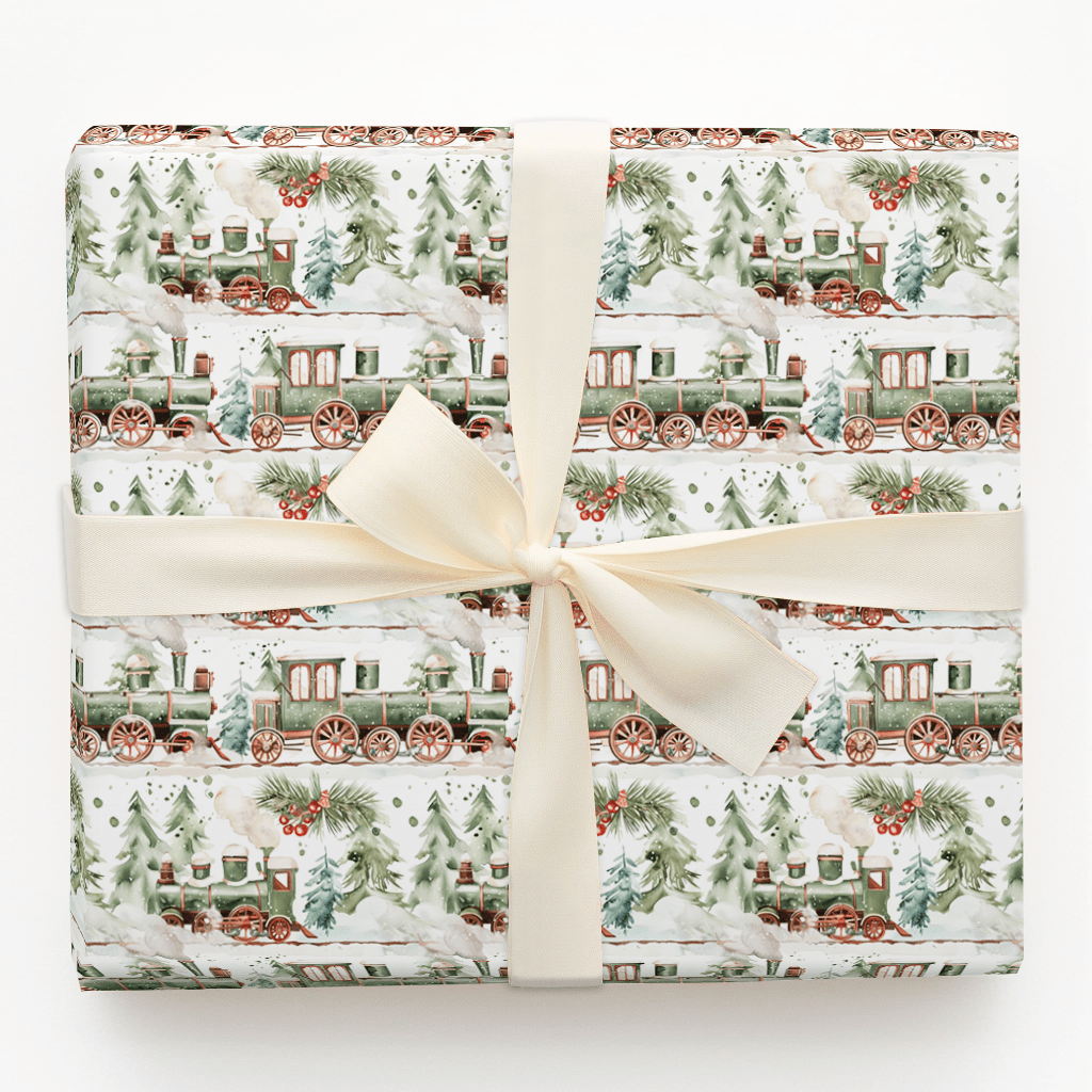 All Aboard - Wrapping Paper - Aspen & Arlo