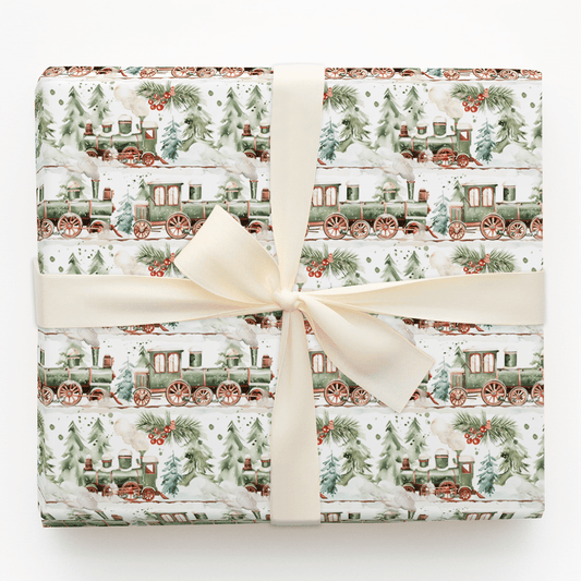 All Aboard - Wrapping Paper - Aspen & Arlo
