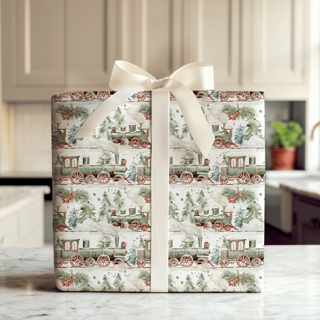 All Aboard - Wrapping Paper - Aspen & Arlo