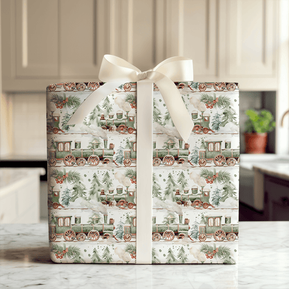All Aboard - Wrapping Paper - Aspen & Arlo