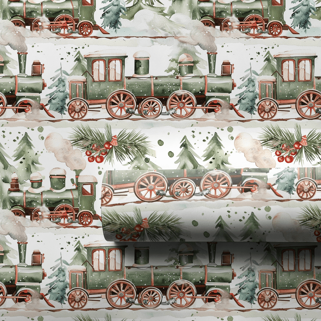 All Aboard - Wrapping Paper - Aspen & Arlo