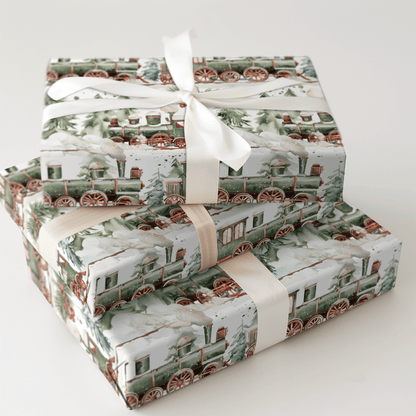 All Aboard - Wrapping Paper - Aspen & Arlo