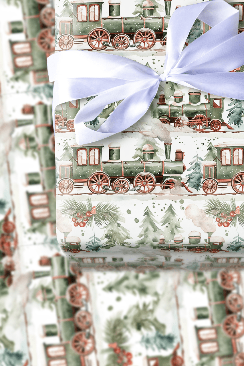 All Aboard - Wrapping Paper - Aspen & Arlo