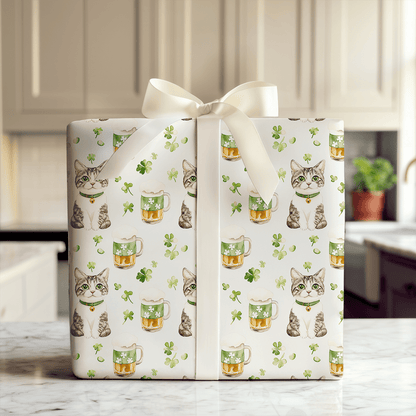 Brews with the Domestic Shorthair - Wrapping Paper - Aspen & Arlo