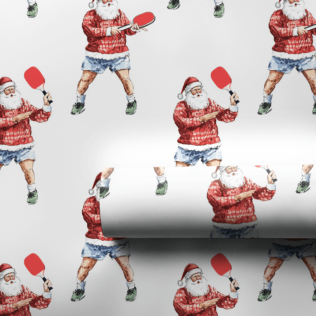 Santa's Serve and Swerve - Wrapping Paper - Aspen & Arlo