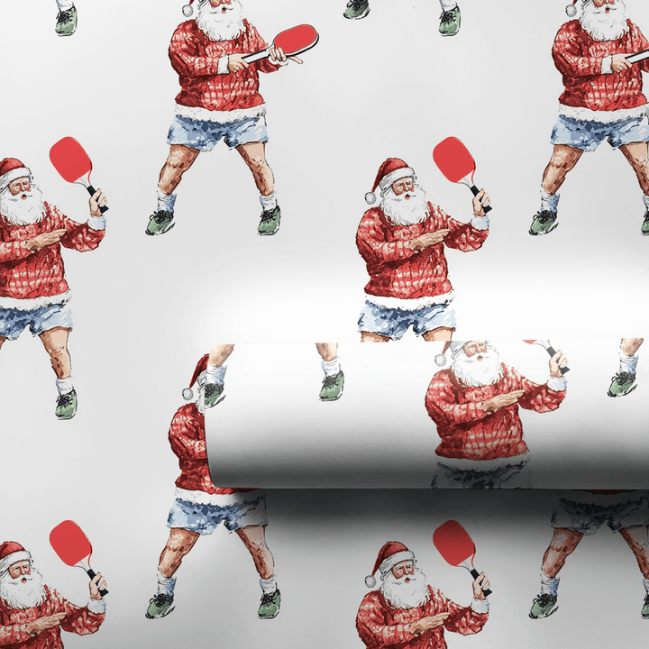 Santa's Serve and Swerve - Wrapping Paper - Aspen & Arlo