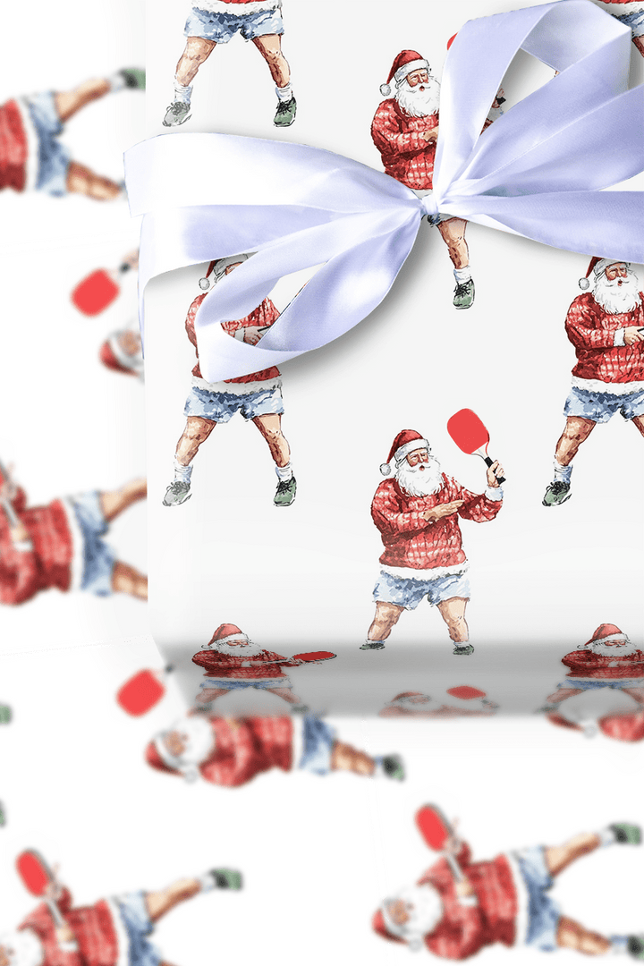 Santa's Serve and Swerve - Wrapping Paper - Aspen & Arlo