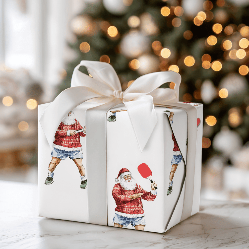 Santa's Serve and Swerve - Wrapping Paper - Aspen & Arlo
