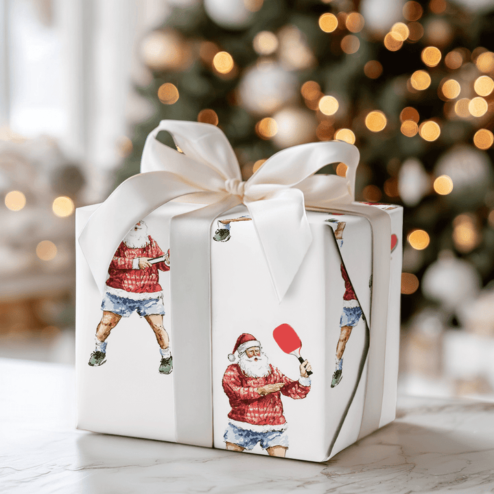 Santa's Serve and Swerve - Wrapping Paper - Aspen & Arlo