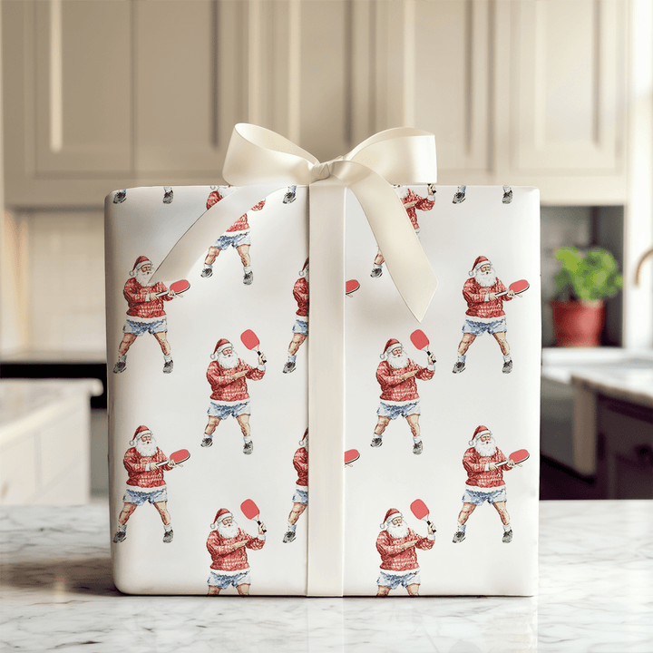 Santa's Serve and Swerve - Wrapping Paper - Aspen & Arlo