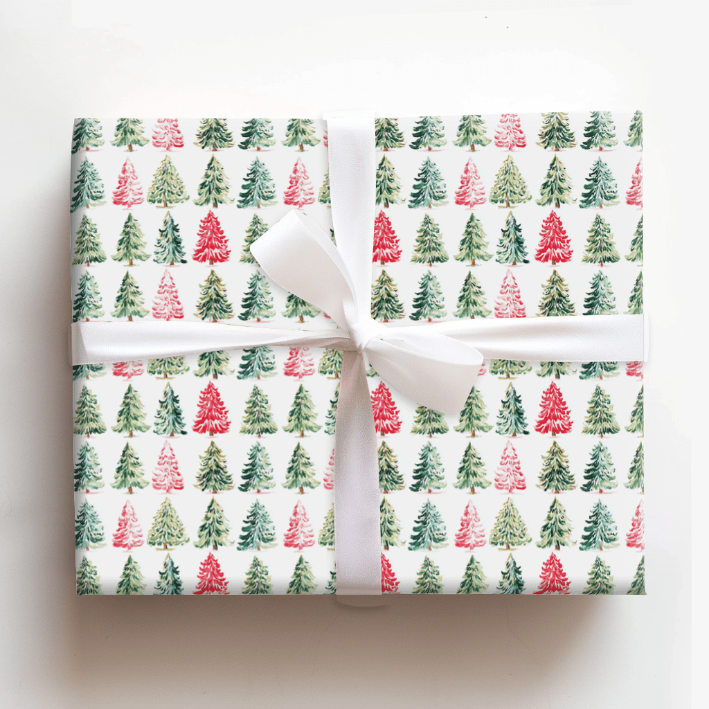 Two Whimsical Trees - Wrapping Paper - Aspen & Arlo