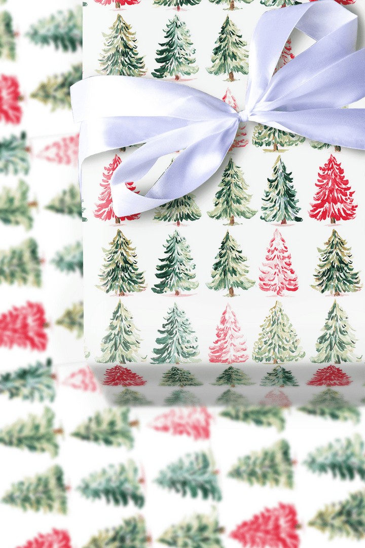 Two Whimsical Trees - Wrapping Paper - Aspen & Arlo