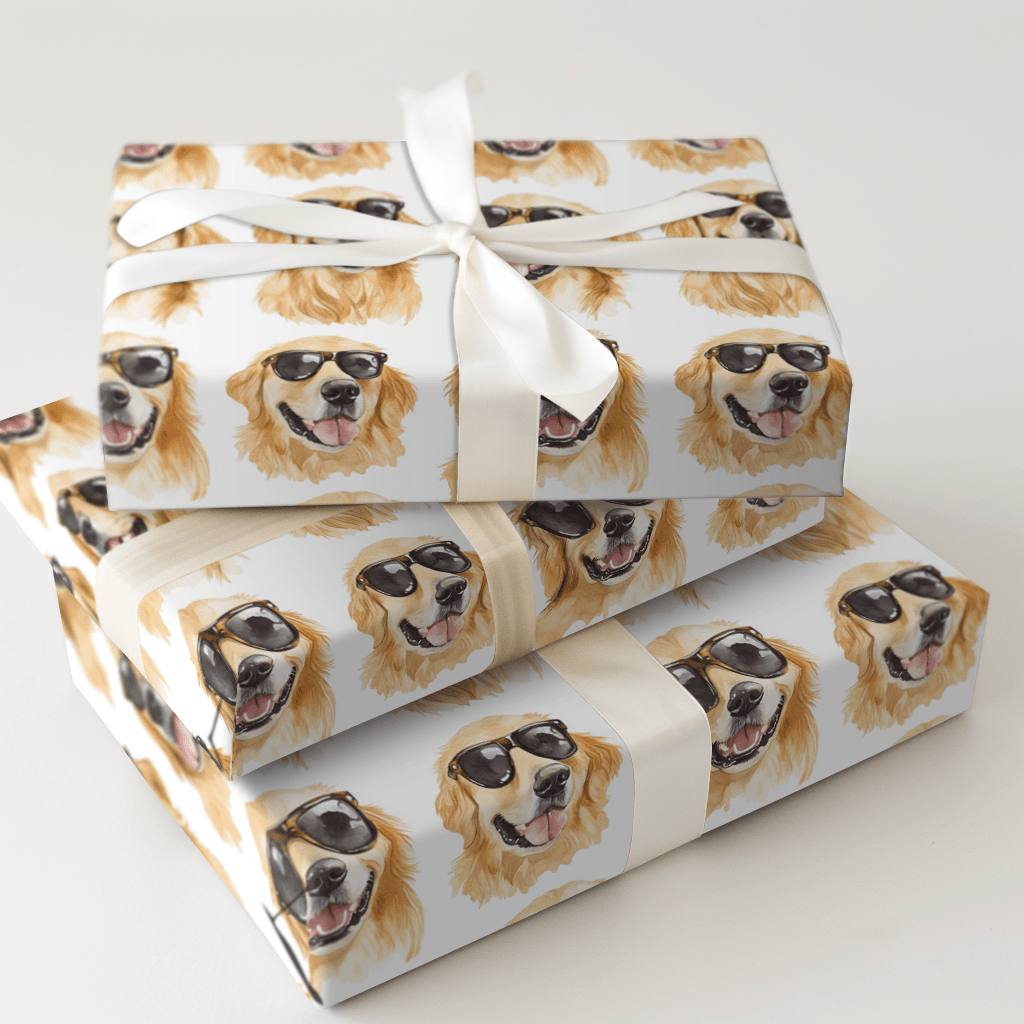Shining Wags - Wrapping Paper - Aspen & Arlo