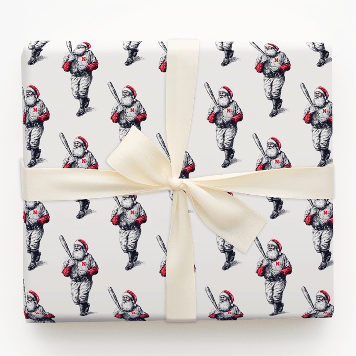 Big Red Dugout Cheer - Wrapping Paper - Aspen & Arlo