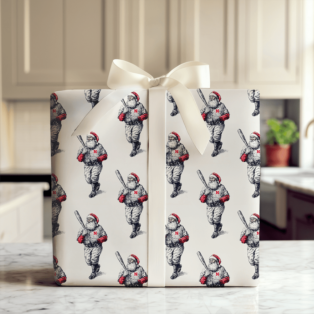 Big Red Dugout Cheer - Wrapping Paper - Aspen & Arlo
