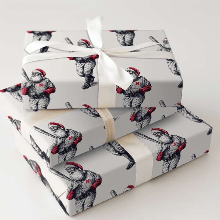Big Red Dugout Cheer - Wrapping Paper - Aspen & Arlo