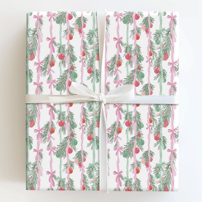 Berry Blush Garland - Wrapping Paper - Aspen & Arlo