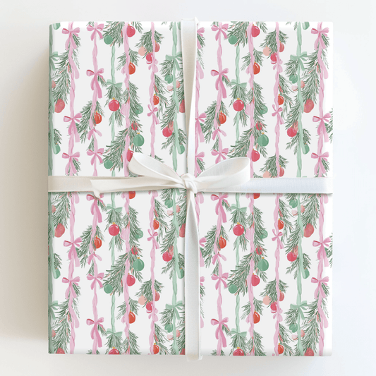Berry Blush Garland - Wrapping Paper - Aspen & Arlo