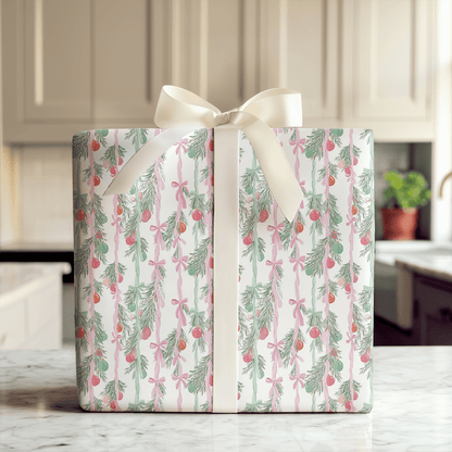 Berry Blush Garland - Wrapping Paper - Aspen & Arlo