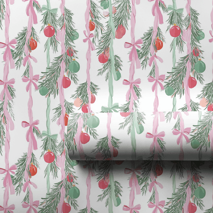 Berry Blush Garland - Wrapping Paper - Aspen & Arlo