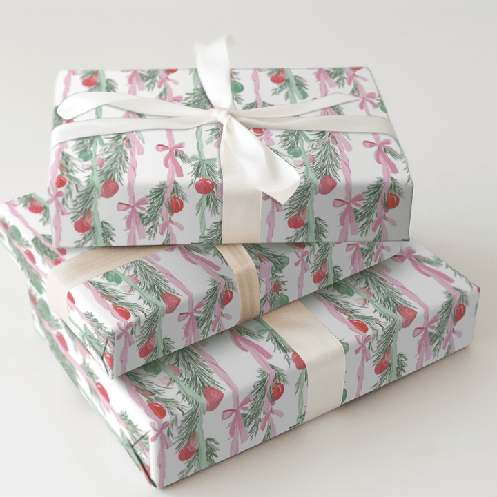 Berry Blush Garland - Wrapping Paper - Aspen & Arlo