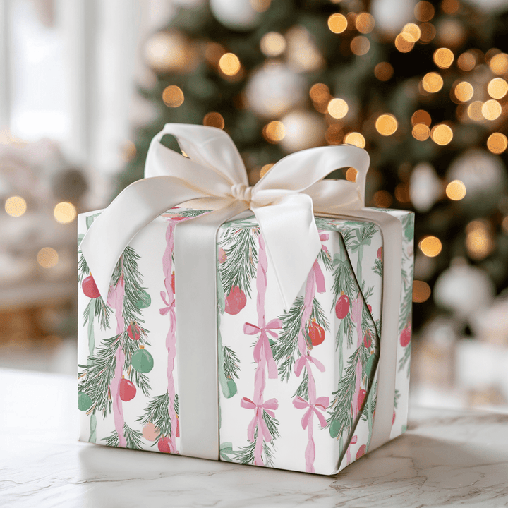 Berry Blush Garland - Wrapping Paper - Aspen & Arlo