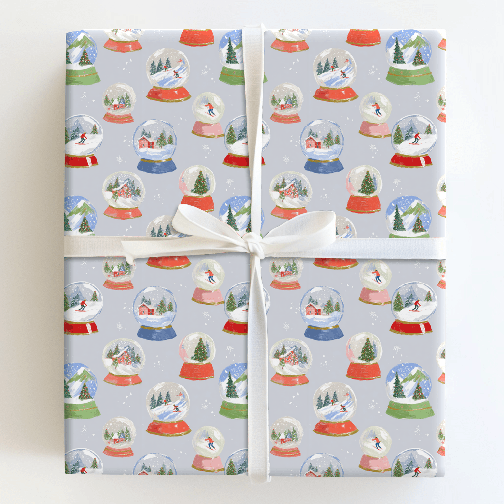 Snow Globe Pines - Wrapping Paper - Aspen & Arlo