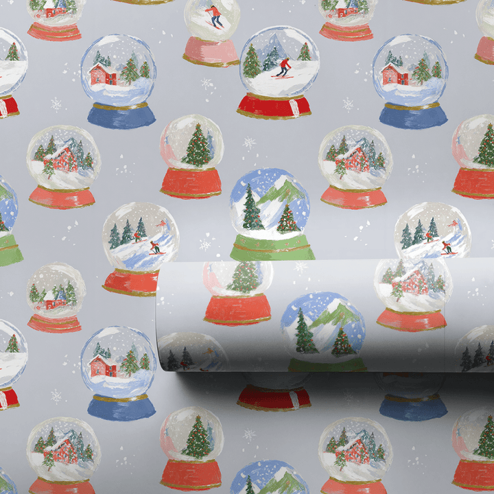 Snow Globe Pines - Wrapping Paper - Aspen & Arlo