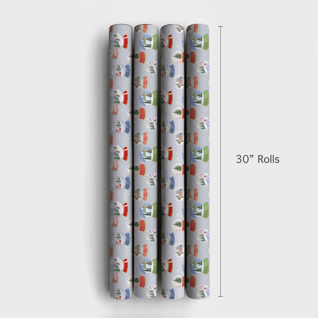 Snow Globe Pines - Wrapping Paper - Aspen & Arlo