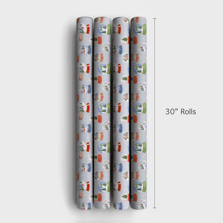 Snow Globe Pines - Wrapping Paper - Aspen & Arlo