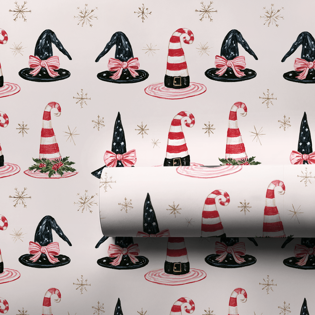 Peppermint Witches - Wrapping Paper - Aspen & Arlo