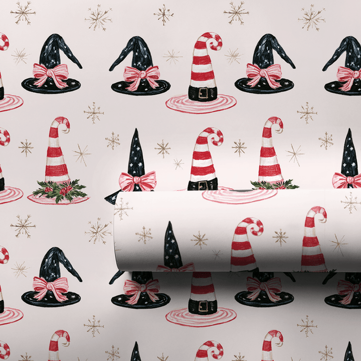 Peppermint Witches - Wrapping Paper - Aspen & Arlo