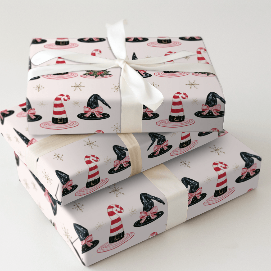 Peppermint Witches - Wrapping Paper - Aspen & Arlo