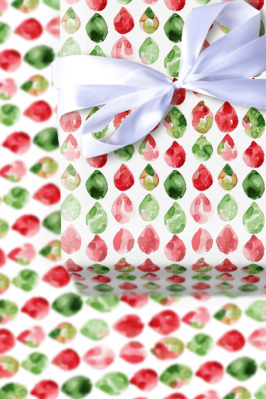 Holiday Raindrop - Wrapping Paper - Aspen & Arlo