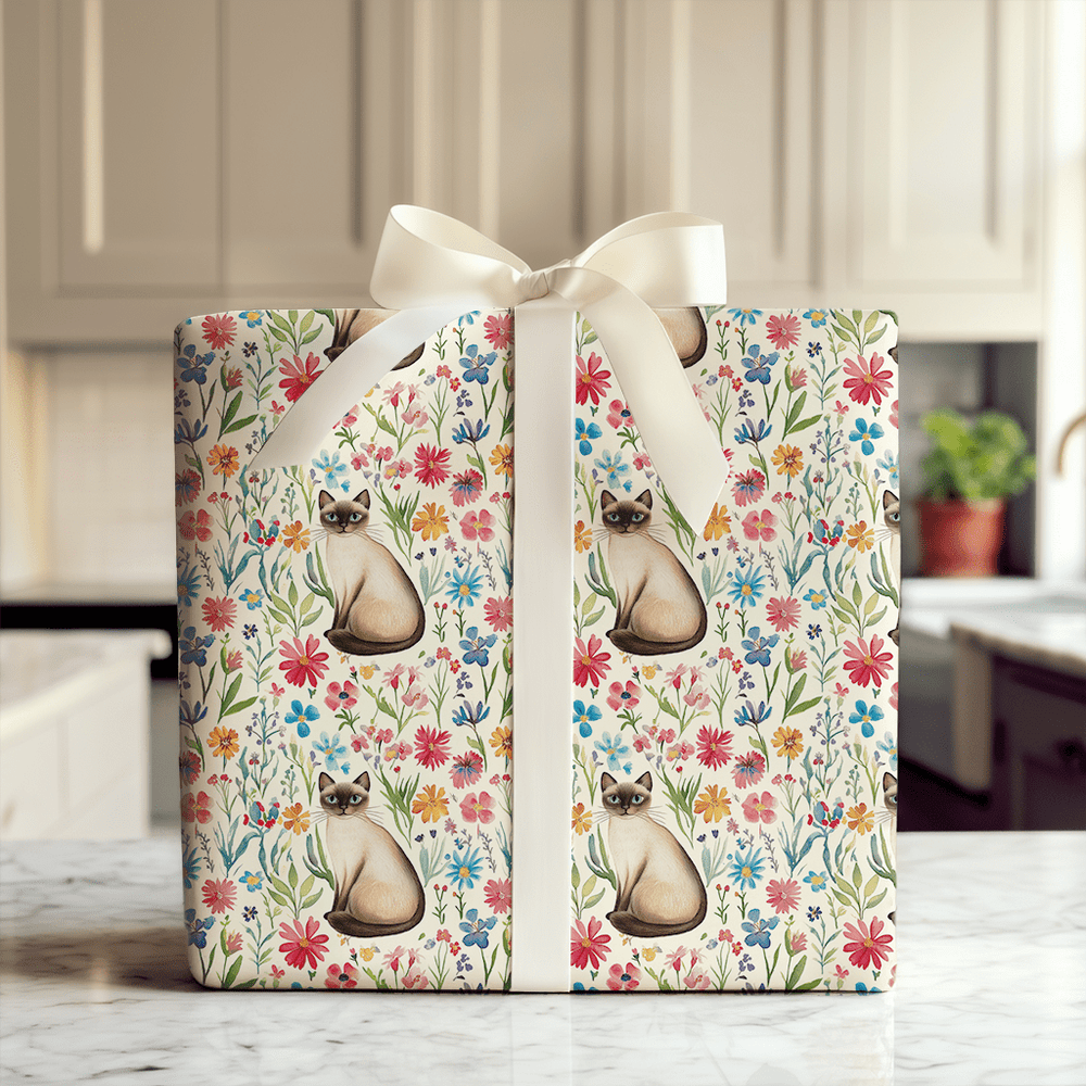 Garden Day with the Siamese - Wrapping Paper - Aspen & Arlo