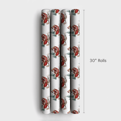 Mr. Claus On The Move - Wrapping Paper - Aspen & Arlo