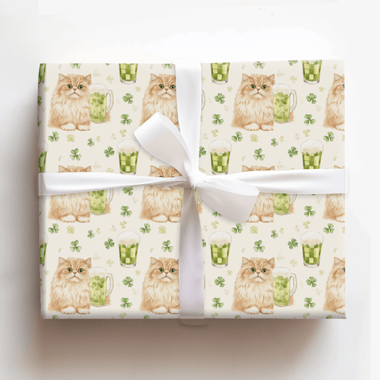 Brews with the Persian Longhair - Wrapping Paper - Aspen & Arlo