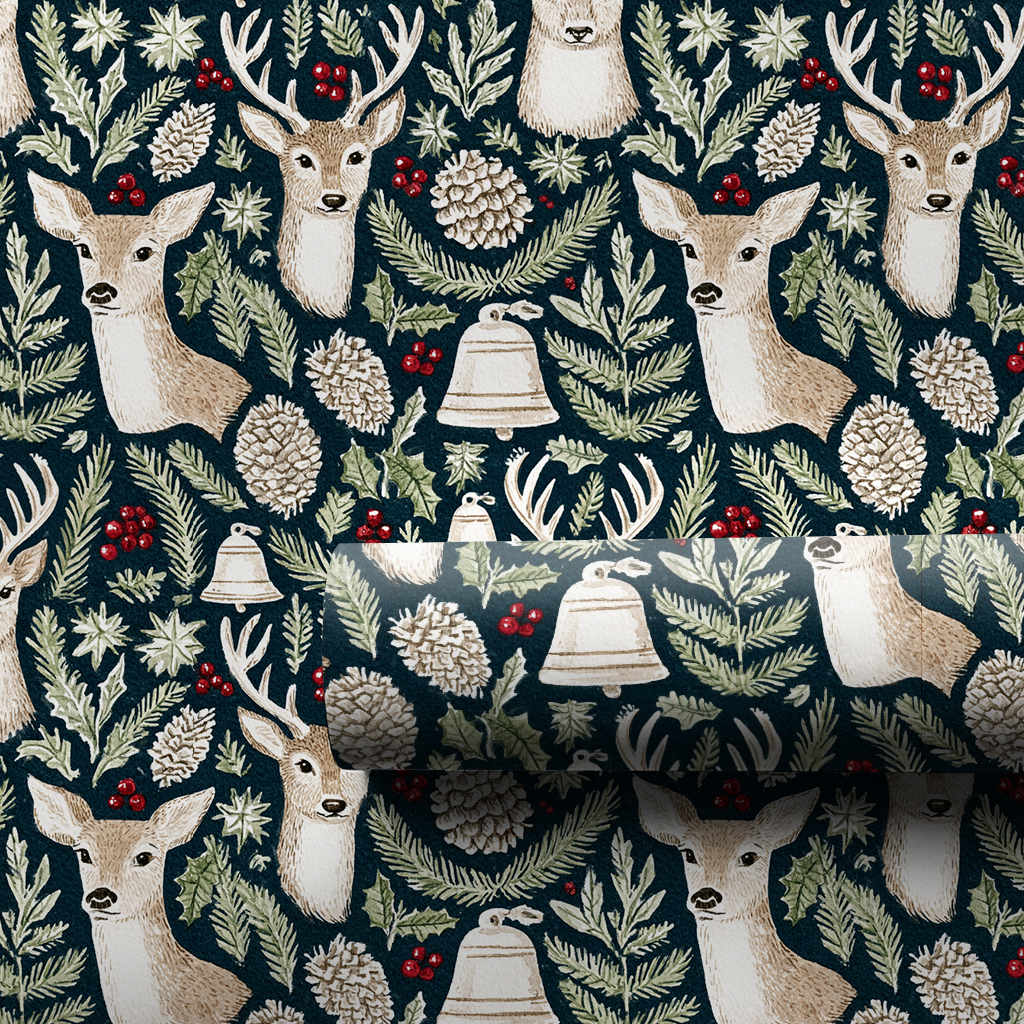 Stag and Bell Toile