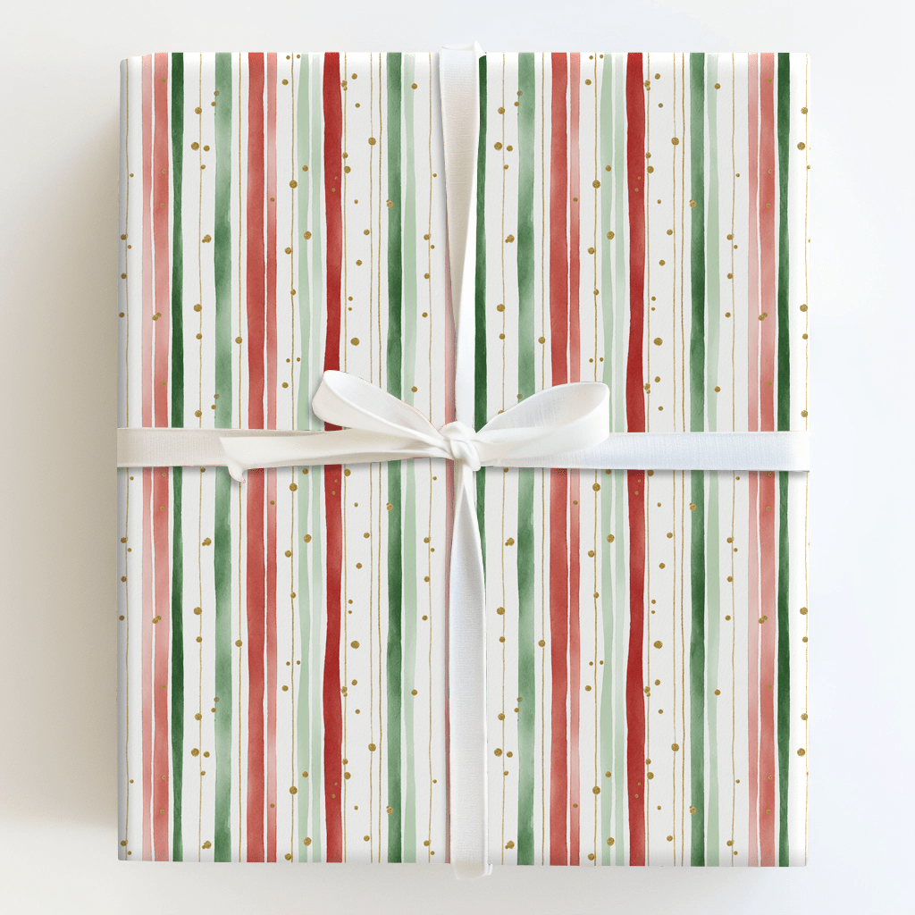 Tinsel Stripe - Wrapping Paper - Aspen & Arlo