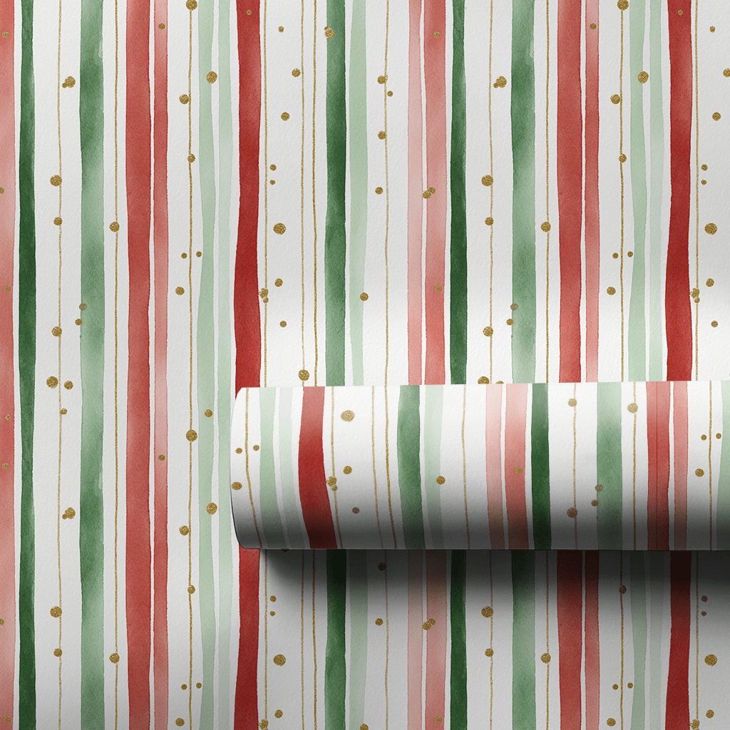 Tinsel Stripe - Wrapping Paper - Aspen & Arlo