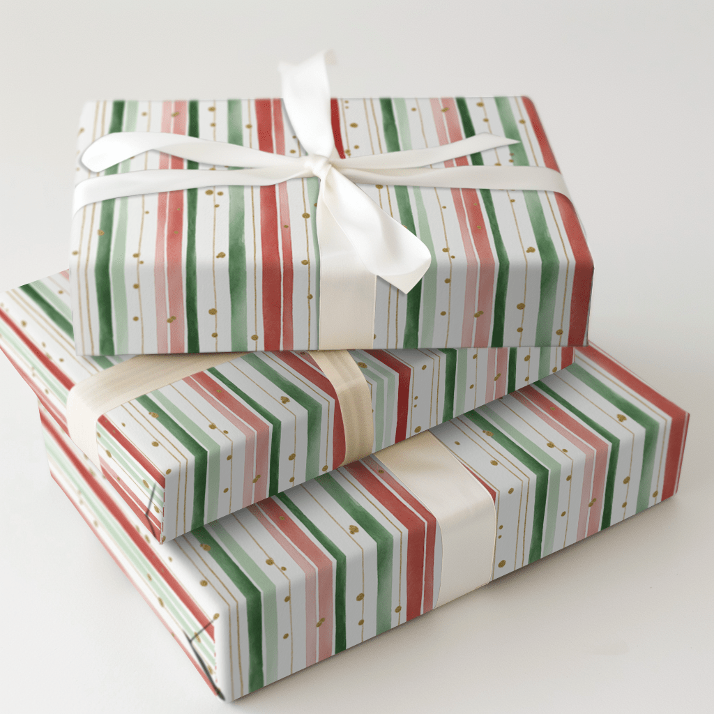 Tinsel Stripe - Wrapping Paper - Aspen & Arlo