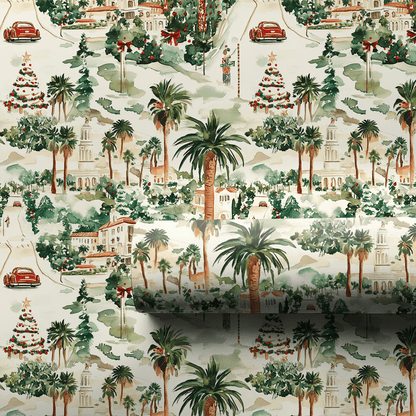 Santa Santa Monica - Wrapping Paper - Aspen & Arlo