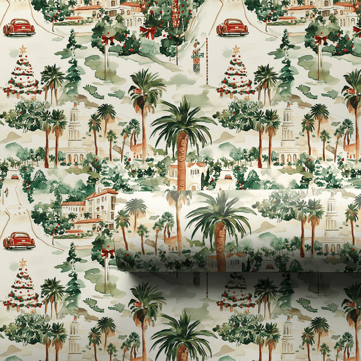 Santa Santa Monica - Wrapping Paper - Aspen & Arlo