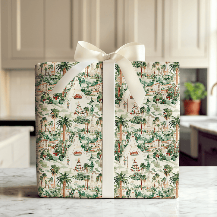 Santa Santa Monica - Wrapping Paper - Aspen & Arlo