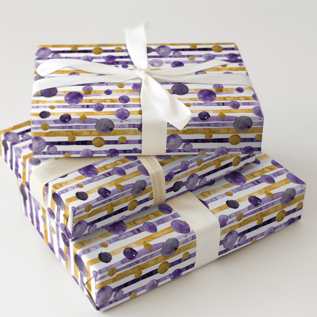 Purple Reign - Wrapping Paper - Aspen & Arlo