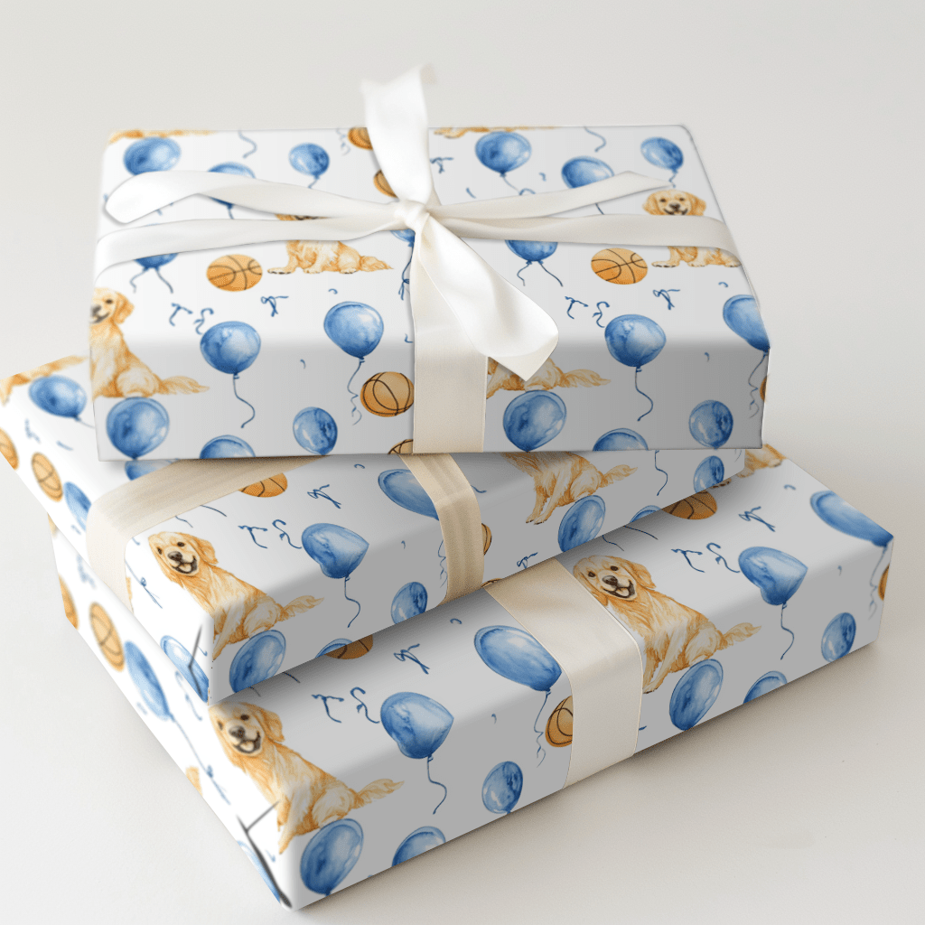 Dribble with Dribble - Wrapping Paper - Aspen & Arlo