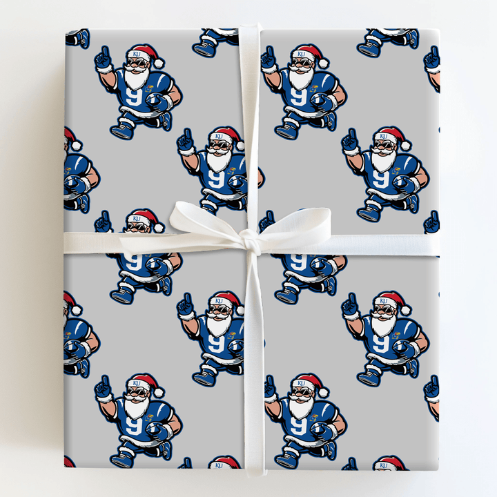 Santa's Rock Chalk Kickoff - Wrapping Paper - Aspen & Arlo