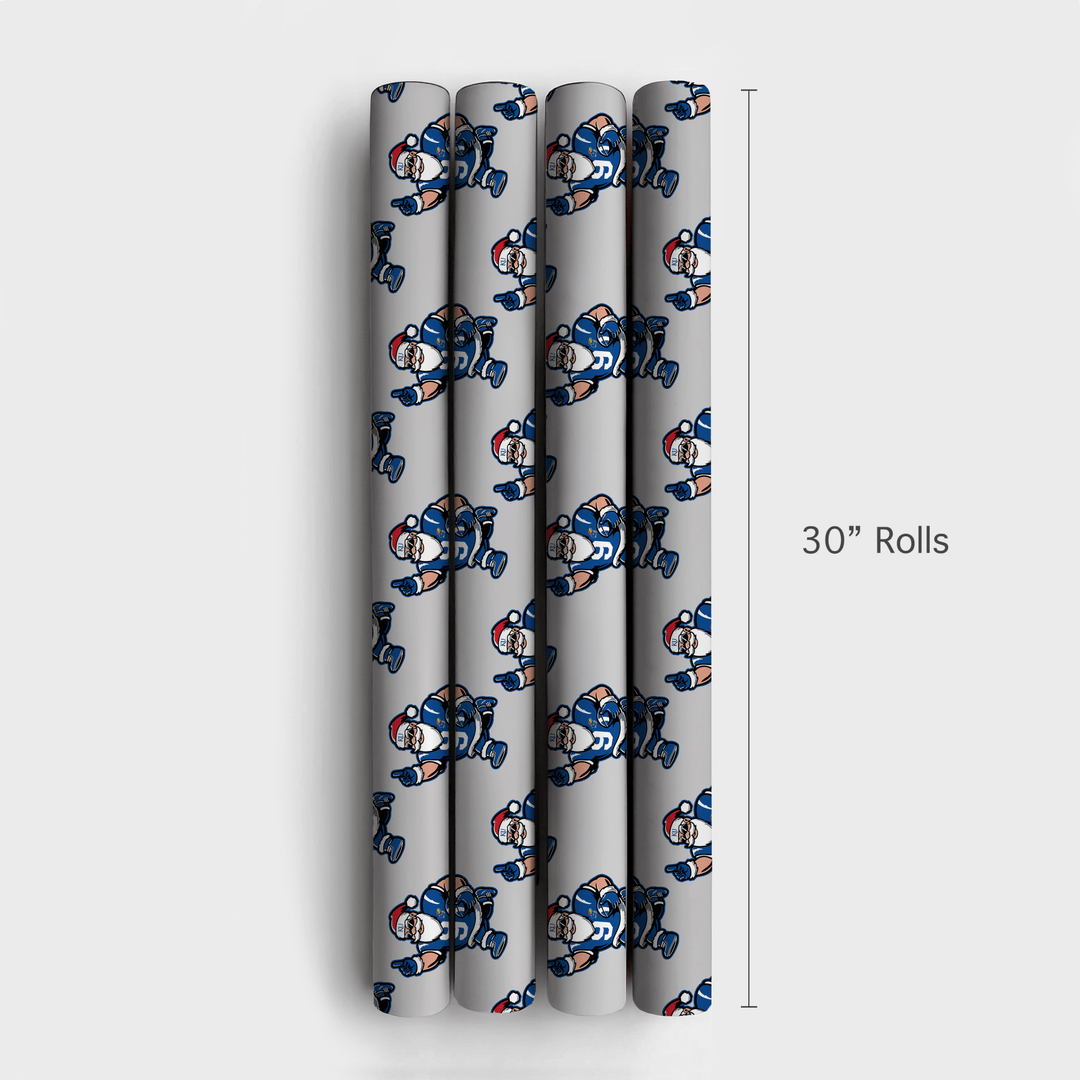 Santa's Rock Chalk Kickoff - Wrapping Paper - Aspen & Arlo